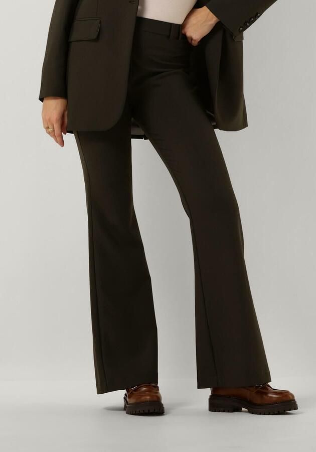 JANICE Dames Broeken Flared Broek Dames Tyrone Groen - Foto 4