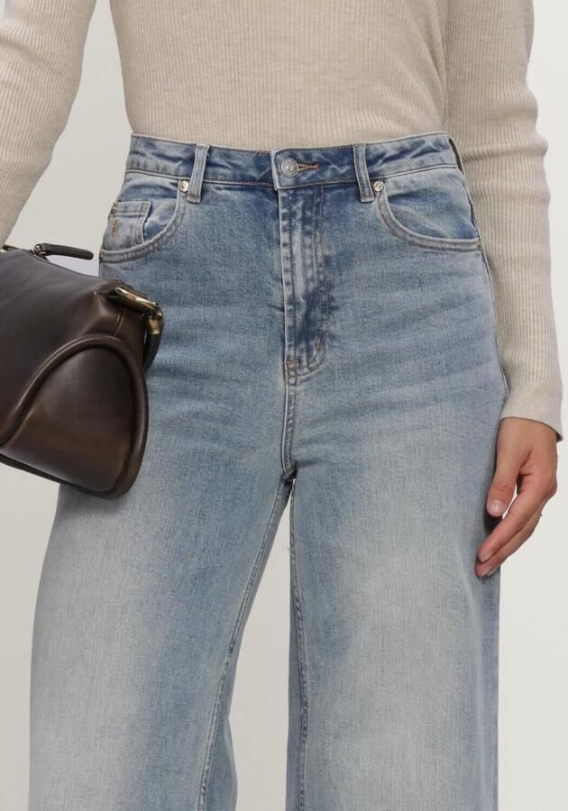 JANICE Dames Jeans Dames Wide Leg High Rise Stretch Mason Lichtblauw - Foto 3
