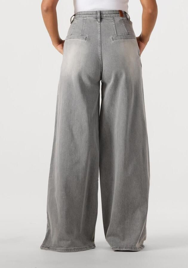 JANICE Dames Jeans Wijde Pijp Stretch Dollar Grijs
