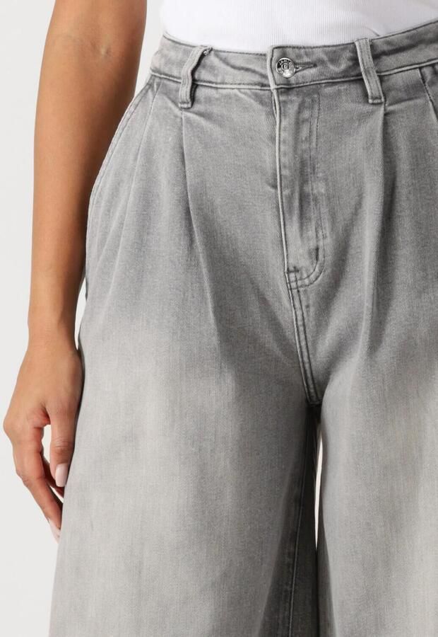 JANICE Dames Jeans Wijde Pijp Stretch Dollar Grijs - Foto 2