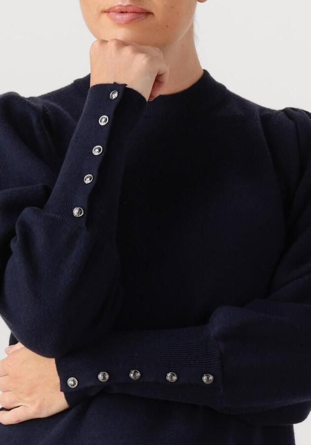 Janice Zacht gebreide jurk Clay blauw