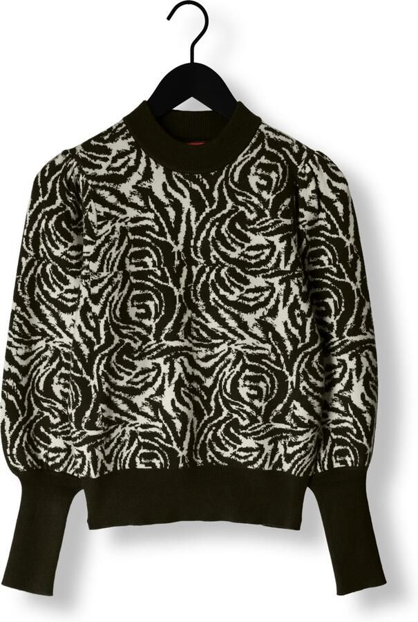 JANICE Dames Truien & Vesten Trui Gebreid Pof Mouw Jay Groen - Foto 3