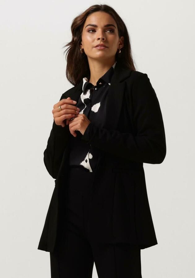 JANSEN AMSTERDAM Dames Blazers Hv242 Blazer With Long Sleeve Zwart - Foto 4