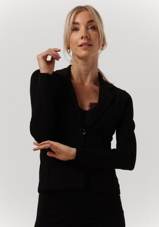 JANSEN Amsterdam aansluitende blazer Riki zwart - Foto 4