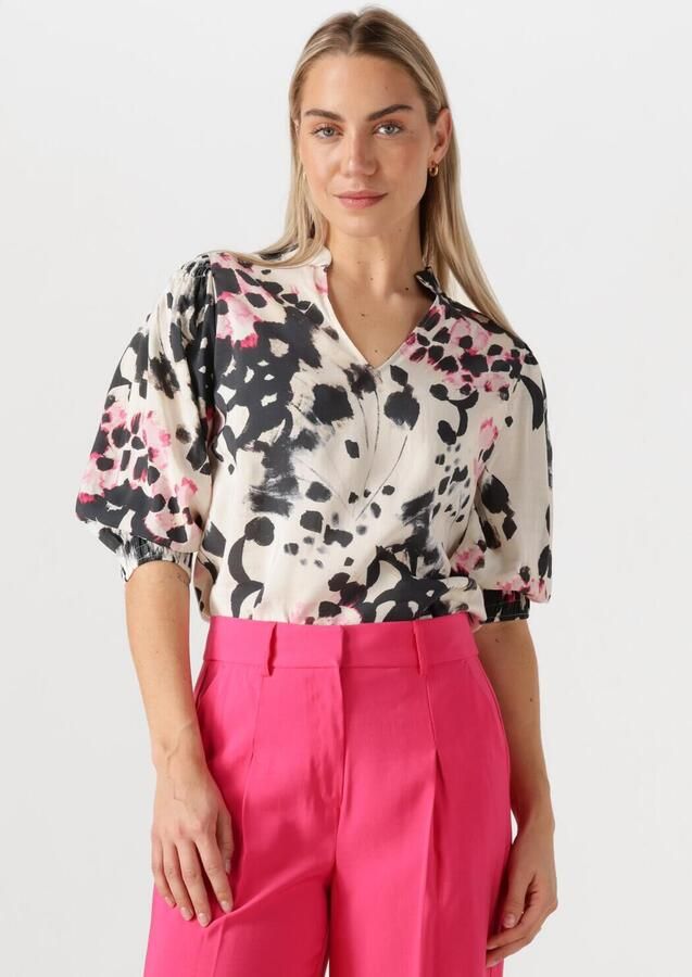 JANSEN AMSTERDAM Dames Blouses Manon Blouse Wam 199 3 4 Puffed Sleeve Multi - Foto 4