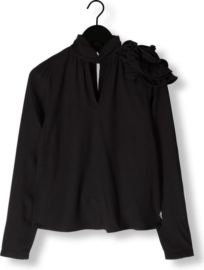 JANSEN AMSTERDAM Dames Blouses S181 Blouse Arlette Zwart