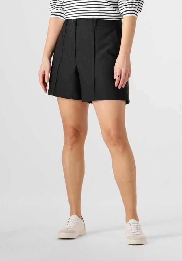 JANSEN AMSTERDAM Dames Broeken Mylena Short Wtq 441 Bandpleat Zwart - Foto 4