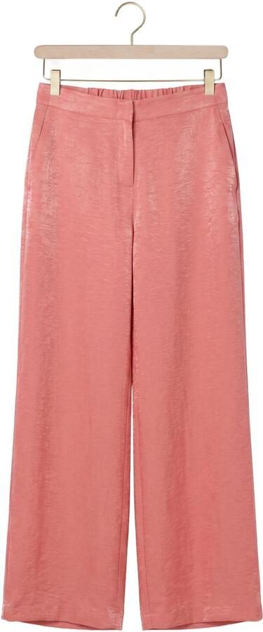 JANSEN AMSTERDAM Dames Broeken Orelie Broek Ws 420 Long Wide Without Wasitband Elastic At Back Roze - Foto 4