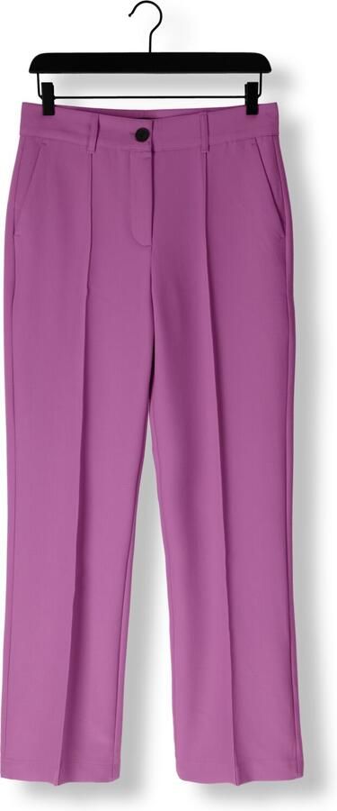 JANSEN AMSTERDAM Dames Broeken Wq417 Woven Wide Long Pants Paars - Foto 3