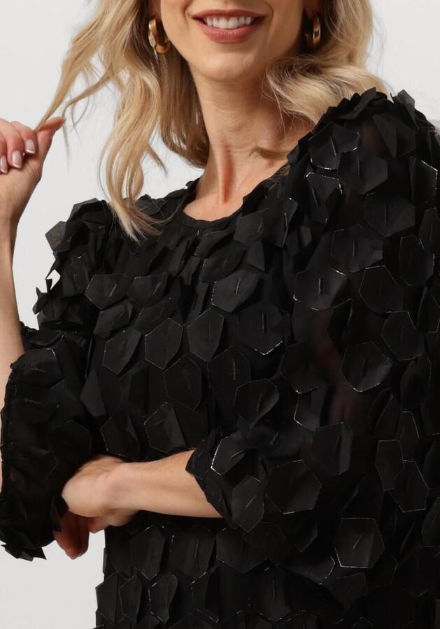 JANSEN AMSTERDAM Dames Jurken 3d560 Jurk Pia Zwart - Foto 2