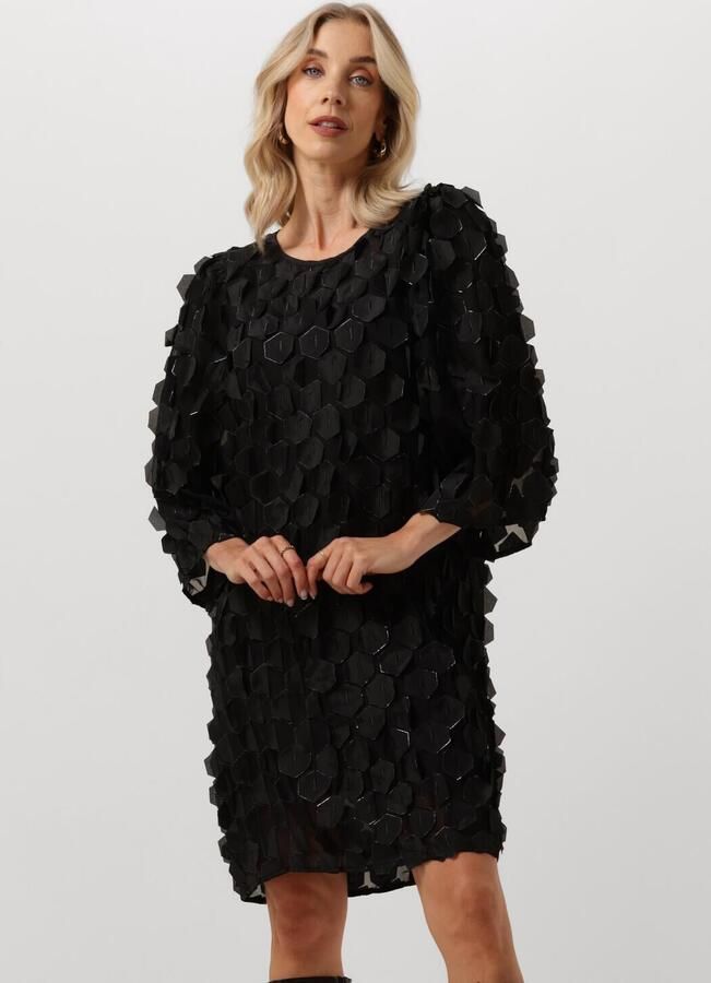 JANSEN AMSTERDAM Dames Jurken 3d560 Jurk Pia Zwart - Foto 4