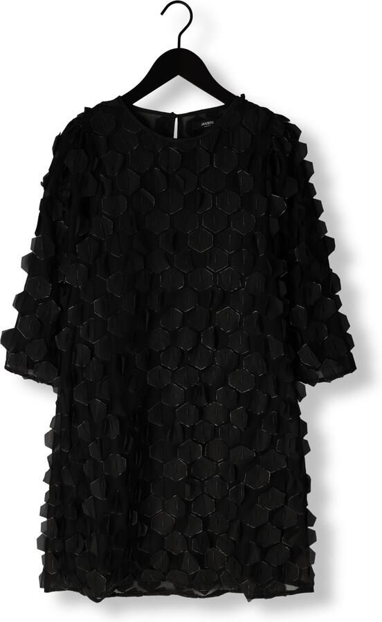 JANSEN AMSTERDAM Dames Jurken 3d560 Jurk Pia Zwart - Foto 3