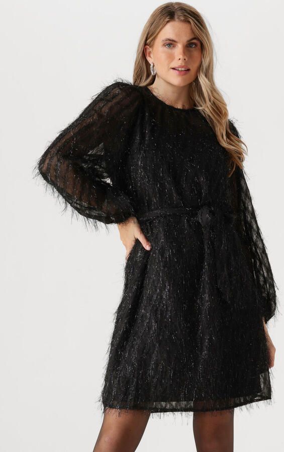 JANSEN AMSTERDAM Dames Jurken Ff559 Jurk Zwart - Foto 4