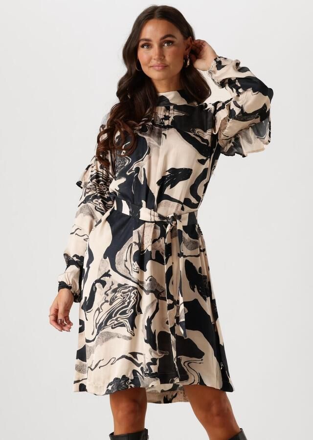 JANSEN AMSTERDAM Dames Jurken Wgp548 Jurk Charlene Zand - Foto 4