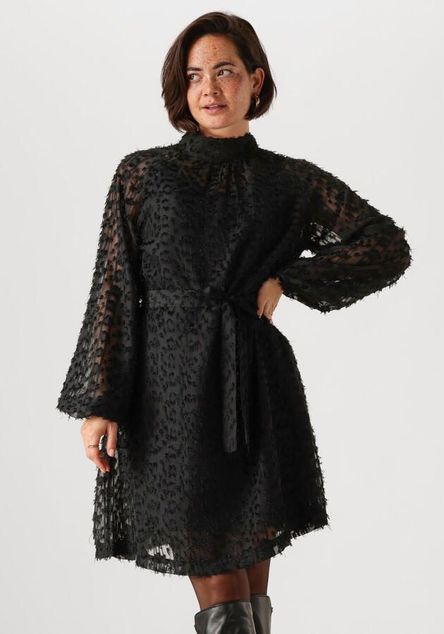 JANSEN Amsterdam semi-transparante halter jurk CELINE zwart - Foto 4