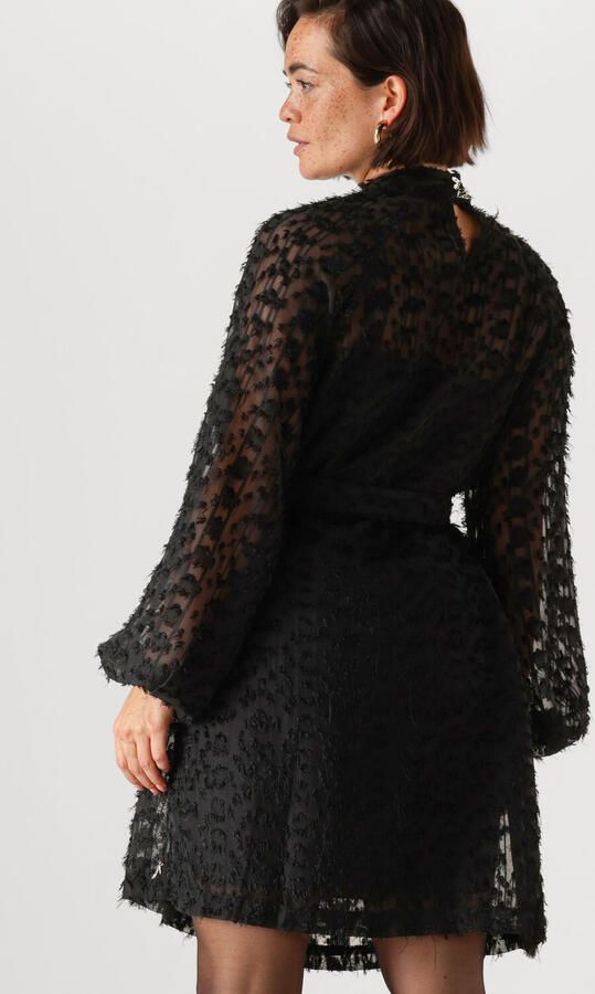 JANSEN Amsterdam semi-transparante halter jurk CELINE zwart - Foto 2