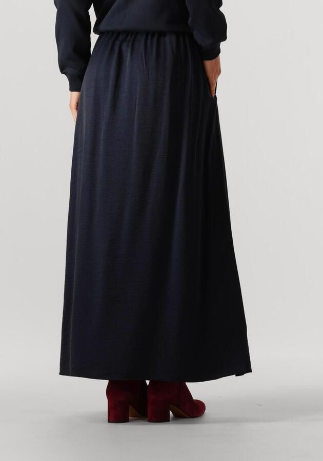 JANSEN AMSTERDAM Dames Rokken Dahlia Rok Ws 694 Long Donkerblauw