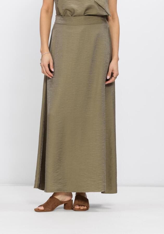 JANSEN AMSTERDAM Dames Rokken Dahlia Rok Ws 694 Long Olijf