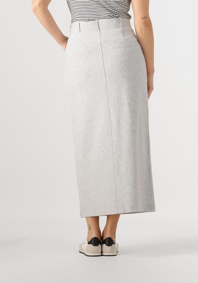 JANSEN AMSTERDAM Dames Rokken Georgie Rok Hvm 683 Overknee Slit At Cf Lichtgrijs