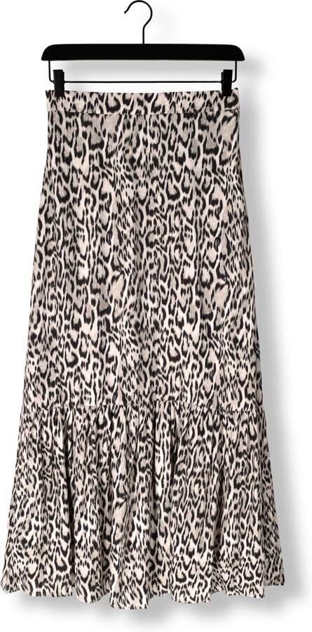 JANSEN AMSTERDAM Dames Rokken Rina Rok Wa 689 Long Ruffle At Bottom Beige - Foto 3