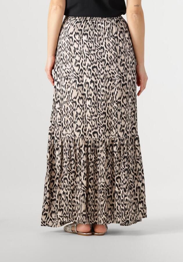 JANSEN AMSTERDAM Dames Rokken Rina Rok Wa 689 Long Ruffle At Bottom Beige