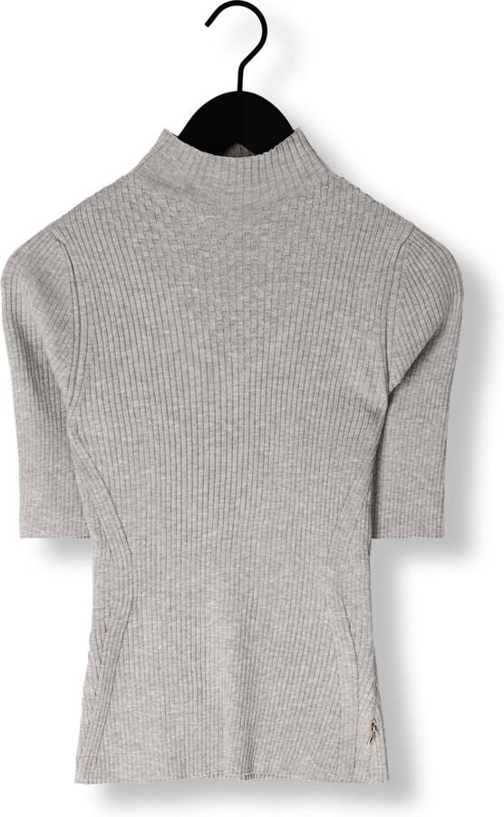 JANSEN AMSTERDAM Dames Tops & T-shirts Fn154 Top Bodil Antraciet - Foto 3