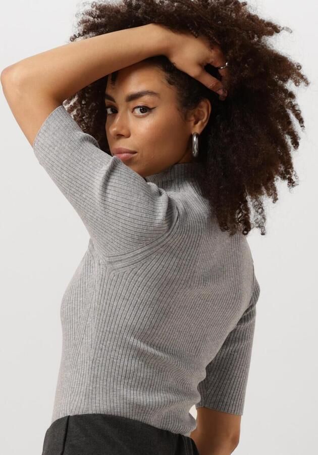 JANSEN AMSTERDAM Dames Tops & T-shirts Fn154 Top Bodil Antraciet