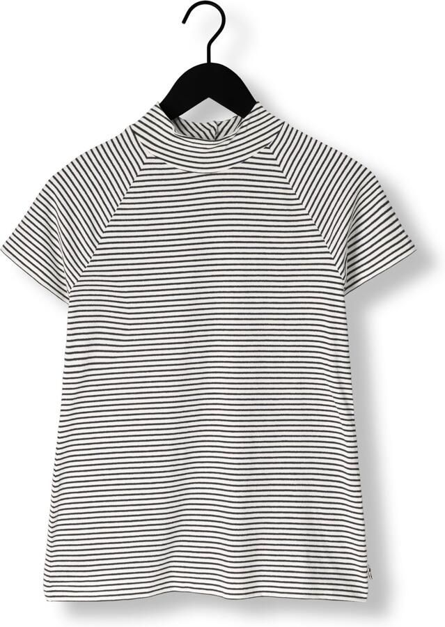 JANSEN AMSTERDAM Dames Tops & T-shirts Gaia Shirt Vs 382 Cap Sleeve Turtle Neck Blauw