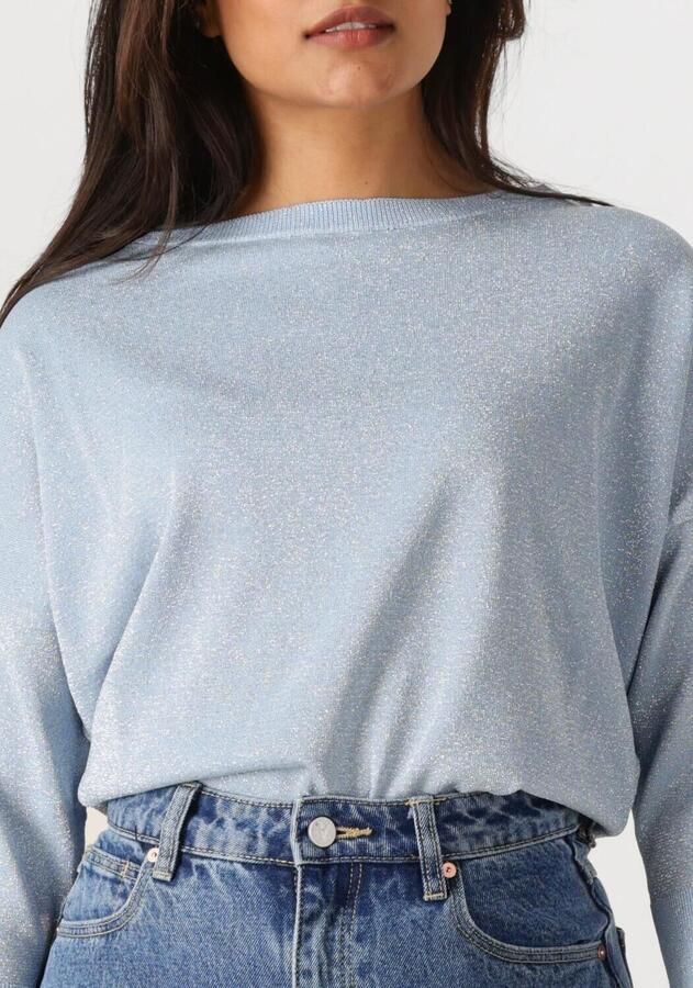 JANSEN AMSTERDAM Dames Tops & T-shirts Ilona Trui Lk 194 Long Sleeve Lichtblauw - Foto 2