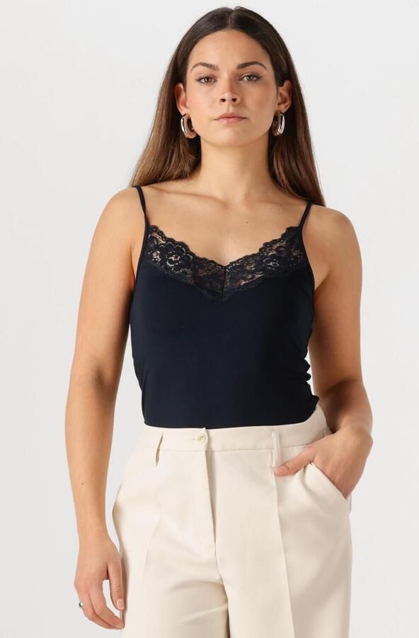 JANSEN AMSTERDAM Dames Tops & T-shirts V306 Singlet Donkerblauw - Foto 4