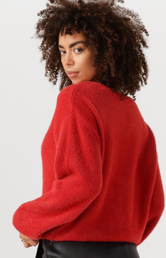 JANSEN AMSTERDAM Dames Truien & Vesten Caily Trui P 150 Round Neckline Rood - Foto 3