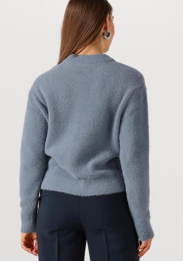 JANSEN AMSTERDAM Dames Truien & Vesten Cloe Vest P 205 Pressbuttons Lichtblauw