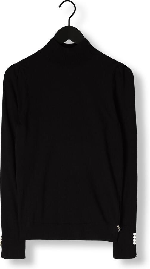 JANSEN AMSTERDAM Dames Truien & Vesten Fn187 Fine Knit Turtle Neck Long Sleeves Zwart - Foto 3