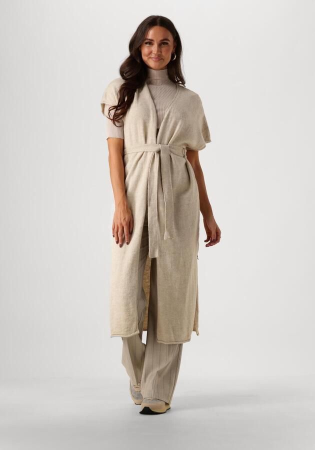 JANSEN AMSTERDAM Dames Truien & Vesten Hk259 Vest Anais Zand - Foto 4