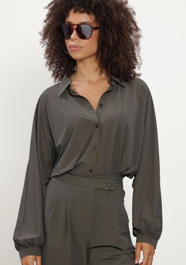 JAPAN TKY Dames Blouses Iwai Donkergroen - Foto 3