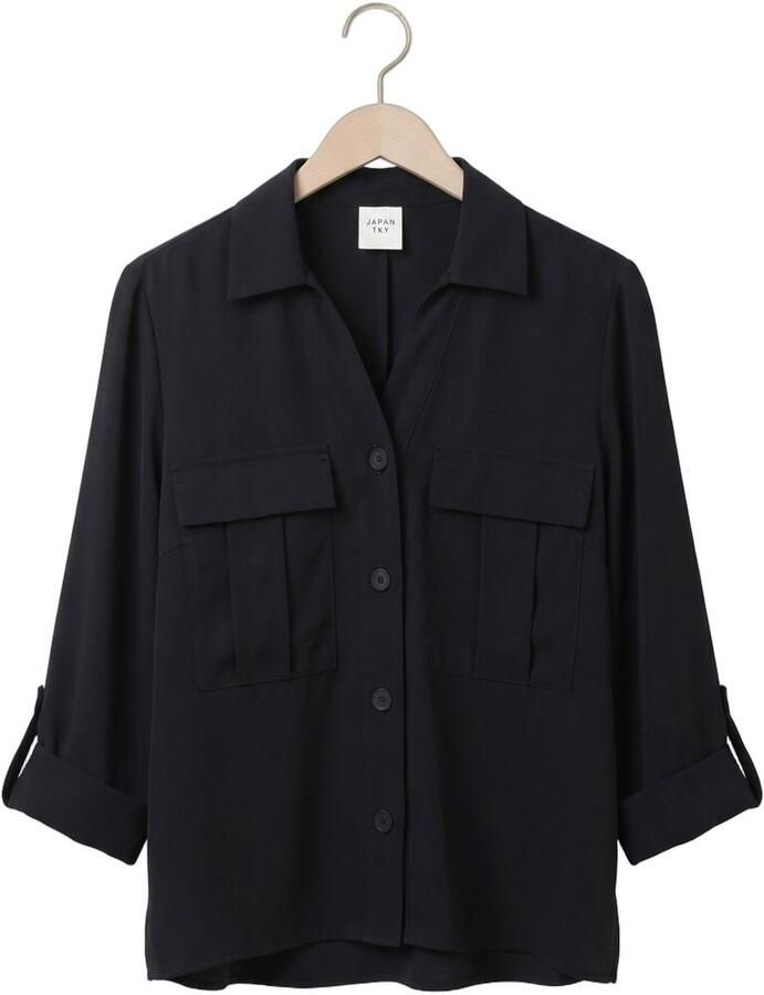 JAPAN TKY Dames Blouses Shigeko Zwart - Foto 2