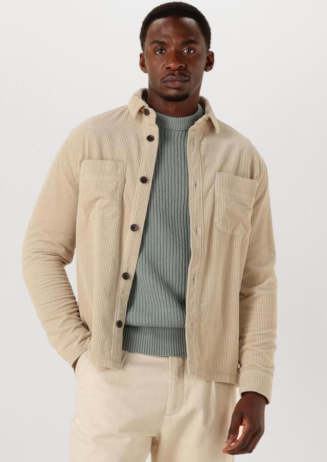JC RAGS Heren Overshirts Ace Cord Beige - Foto 4