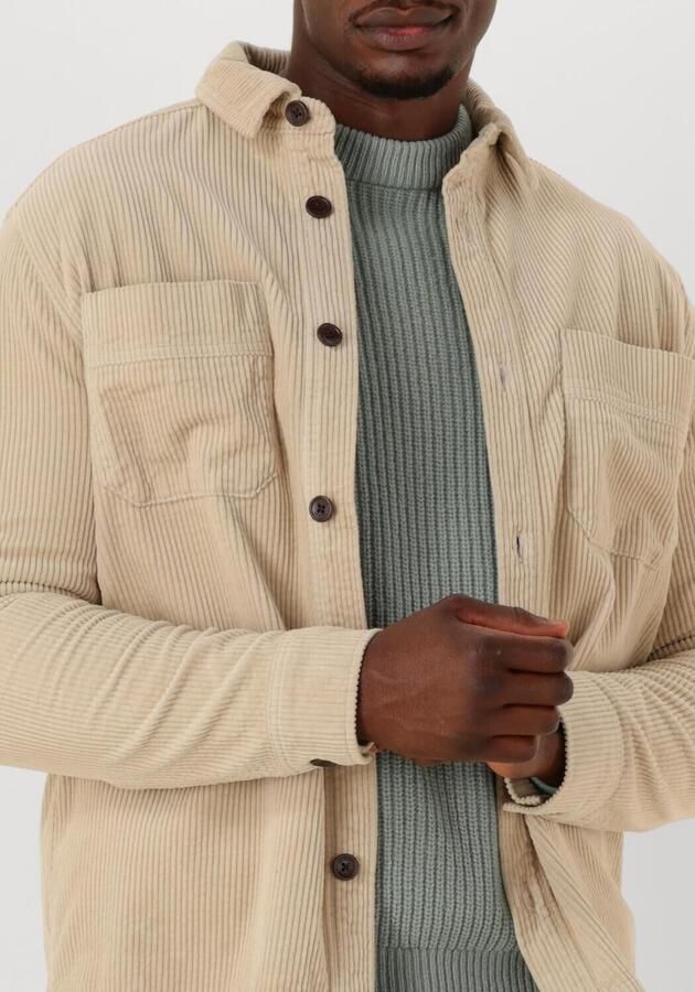 JC RAGS Heren Overshirts Ace Cord Beige - Foto 3