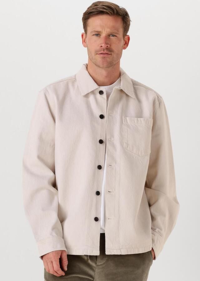 JC RAGS Heren Overshirts Overshirt Roux Gebroken Wit - Foto 4