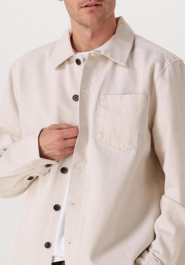 JC RAGS Heren Overshirts Overshirt Roux Gebroken Wit - Foto 3