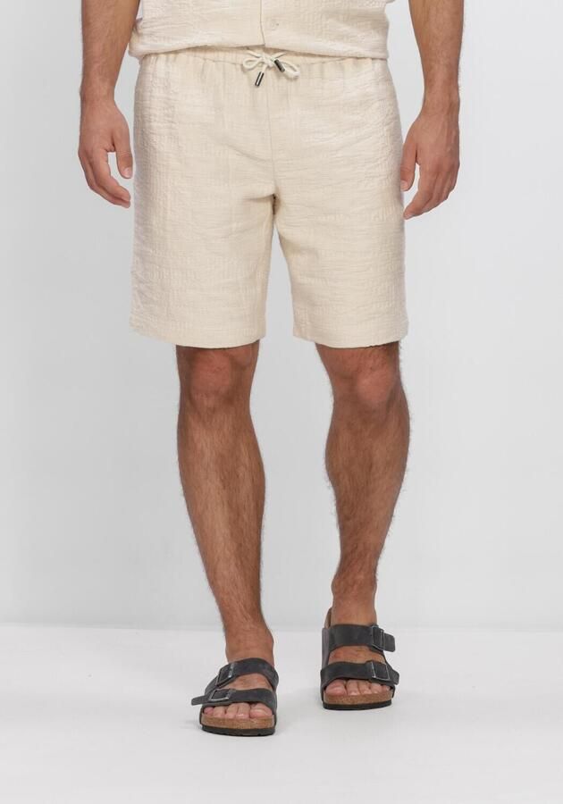 JC RAGS J.C. Rags Heren Broeken Short Andy Structure Ecru