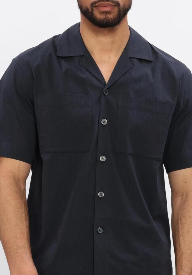 JC RAGS J.C. Rags Heren Overhemden Casual Shirt Aaron Wrinkle Donkerblauw - Foto 4