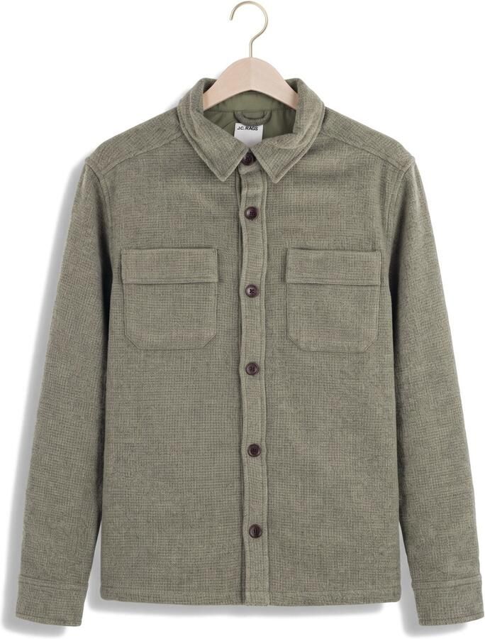 JC RAGS J.C. Rags Heren Overshirts Overshirt Ace Groen - Foto 2