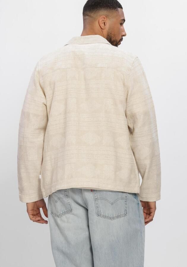 JC RAGS J.C. Rags Heren Overshirts Overshirt Benji Jacquard Beige - Foto 3