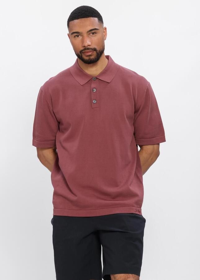 JC RAGS J.C. Rags Heren Polo's & T-shirts Polo Ss Alvie Bordeaux