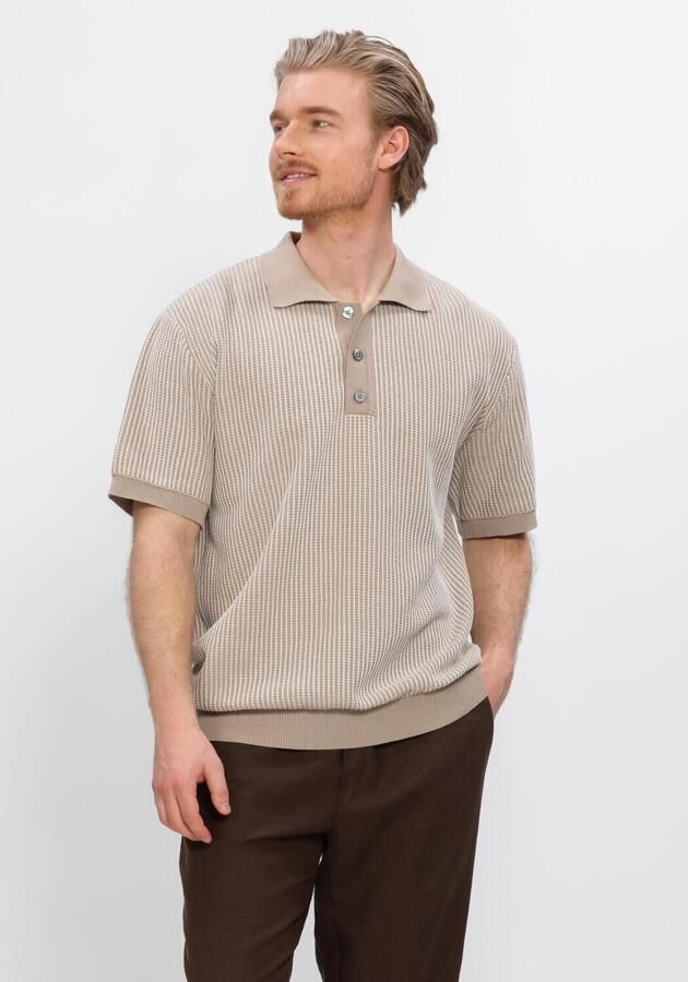 JC RAGS J.C. Rags Heren Polo's & T-shirts Polo Ss Dale Beige