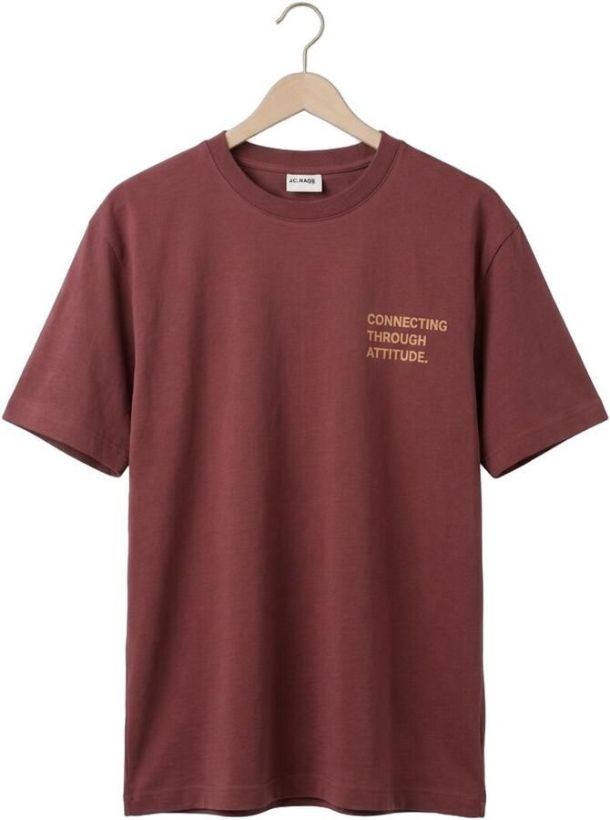 JC RAGS J.C. Rags Heren Polo's & T-shirts T-shirt Ss Arvin Bordeaux - Foto 2