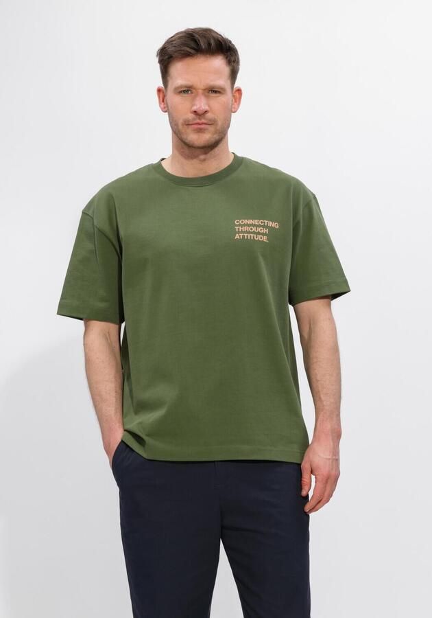 JC RAGS J.C. Rags Heren Polo's & T-shirts T-shirt Ss Arvin Khaki