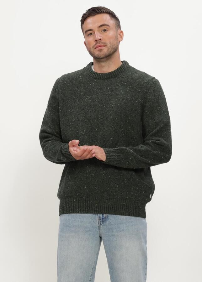 JC RAGS J.C. Rags Heren Truien & Vesten Crew-neck Sweater Bud Donkergroen