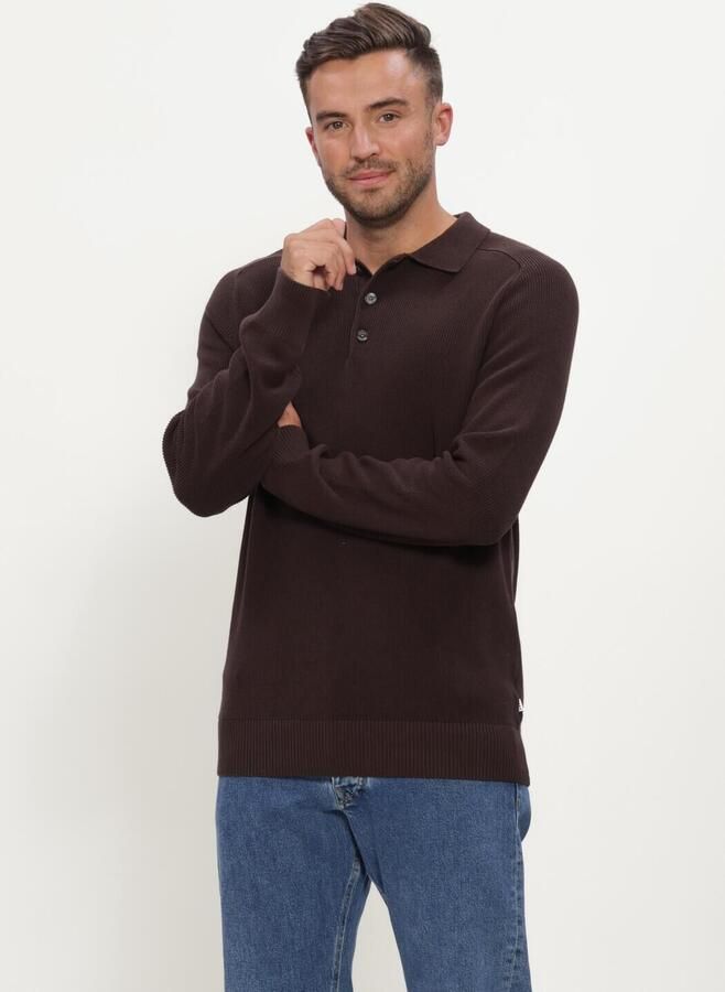 JC RAGS J.C. Rags Heren Truien & Vesten Polo Long Sleeve Ewald Bruin